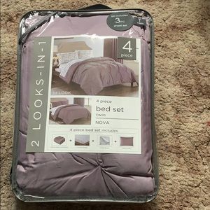 Never opened bed set for a twin bed.